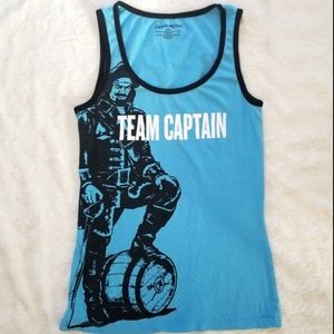 Team Captain Blue Captain Morgan Rum Tank Top